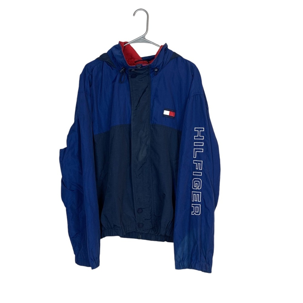 Vintage 90s Tommy Hilfiger color-block jacket size large retro spell out